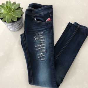 Animo distressed jeggings